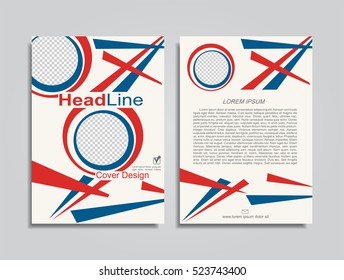 Brochure design layout with place for your data. Vector illustration.