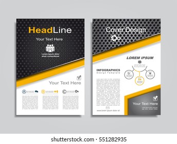 Brochure Design Layout With Place For Your Data. Vector Illustration.