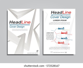 Brochure design layout with place for your data. Vector illustration.