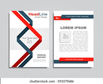 Brochure design layout with place for your data. Vector illustration.