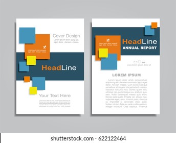 Brochure design layout with place for your data. Vector illustration.