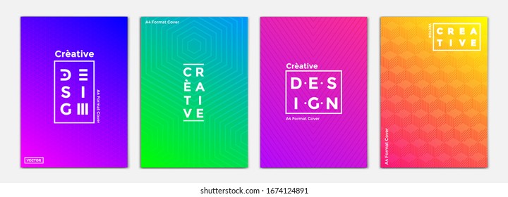 Brochure Design Layout Template in A4 size, greeting cards. Geometric line wave, modern trend simple minimal geometric pattern. Ideal for party poster, greeting card, banner or invitation. Vector