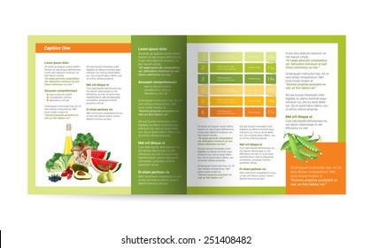 Brochure Design. Magazine Layout For Infographics. 