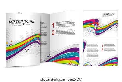 brochure design for night club, vector illustartion.