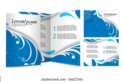 brochure design for night club, vector illustartion.