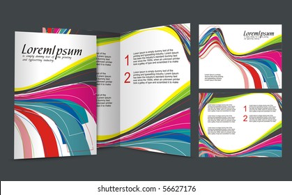 brochure design for night club, vector illustartion.