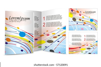 brochure design for night club, vector illustration.