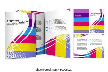 brochure design for night club, vector illustartion.