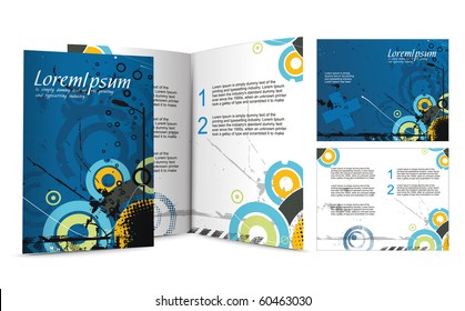 brochure design for night club, vector illustartion.