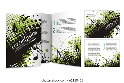 brochure design for night club, vector illustration.