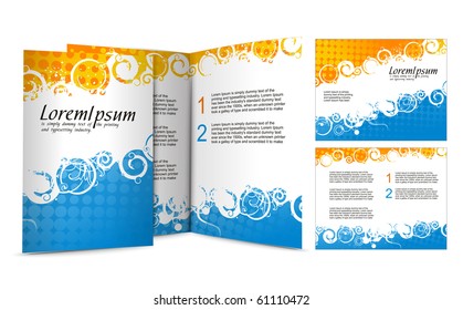 brochure design for night club, vector illustartion.