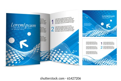 brochure design for night club, vector illustartion.