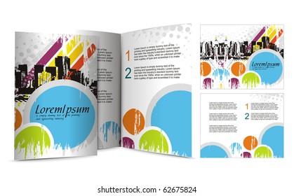 brochure design for night club, vector illustartion.