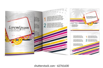 brochure design for night club, vector illustration.