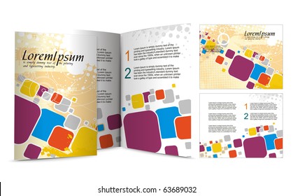 brochure design for night club, vector illustartion.