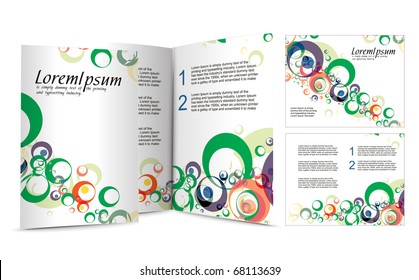 brochure design for night club, vector illustartion.