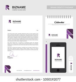 Brochure design with R logo and unique desing and also with cale