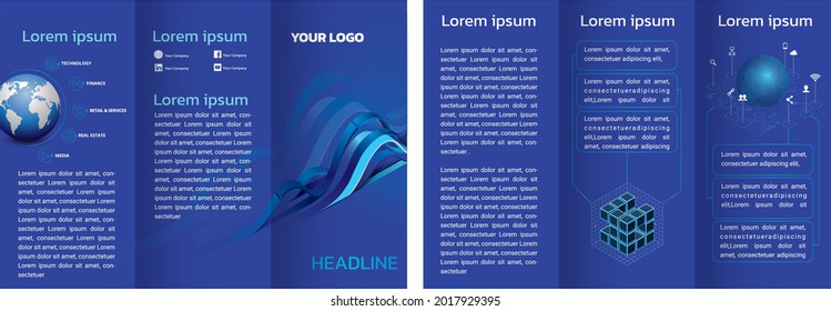Brochure design for a technology company