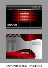 brochure design template abstract 
