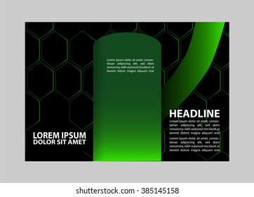 Brochure design template. Abstract background. for business, education, advertisement. Trifold booklet editable printable vector illustration 