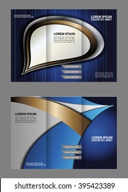 Brochure design template. Abstract background. for business, education, advertisement. Trifold booklet editable printable vector illustration
