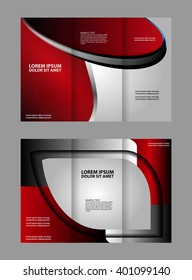 Brochure design template. Abstract background. for business, education, advertisement. Trifold booklet editable printable vector illustration
