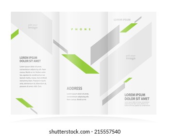 brochure design template abstract figure, frame for images