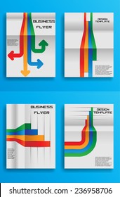 Brochure Design Template . Abstract Modern Infographic . Vector Illustration . 