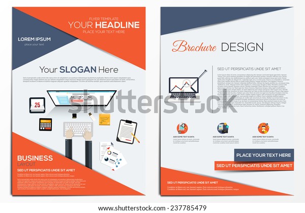 Broschure Design Vorlage Abstrakte Moderne Hintergrunde Infografik Stock Vektorgrafik Lizenzfrei