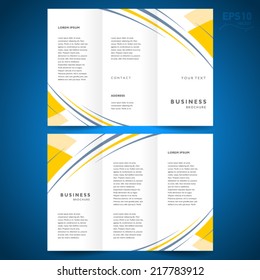 brochure design template abstract stripes