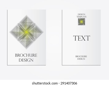 Brochure design template. Abstract vector design.