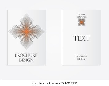 Brochure design template. Abstract vector design.
