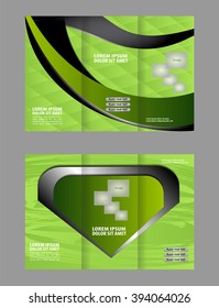 brochure design template abstract waves curves set

