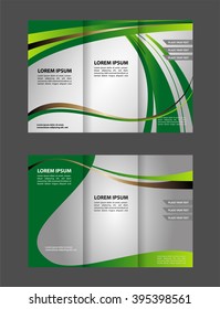 brochure design template abstract waves curves set
