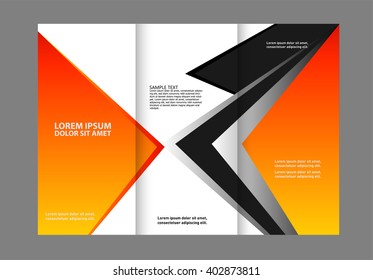 brochure design template abstract waves curves set
