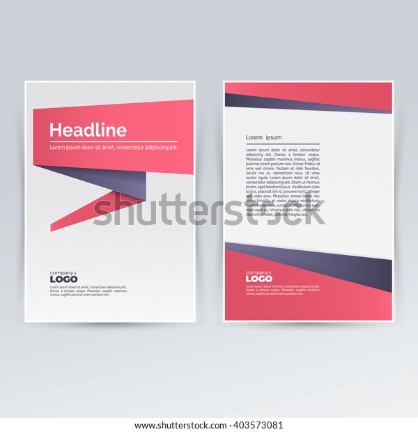 Brochure Design Template Advertising Creative Leaflet Stock Vector Royalty Free