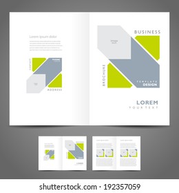 brochure design template booklet vector geometric abstract figure