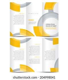 brochure design template, business tri fold