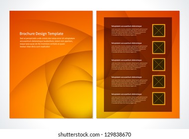 Brochure design template business, vector illustration