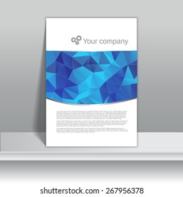 Brochure design template business, vector illustration