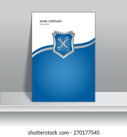 Brochure design template business, vector illustration
