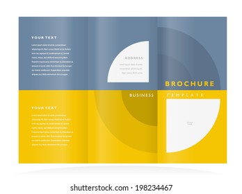 brochure design template circle