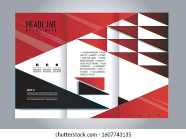 brochure design template colored stripes transparent
