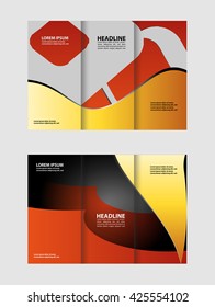 brochure design template colored stripes transparent
