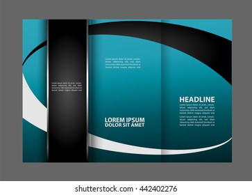 brochure design template colored stripes transparent
