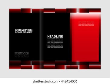 brochure design template colored stripes transparent
