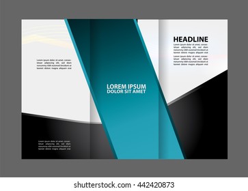 brochure design template colored stripes transparent
