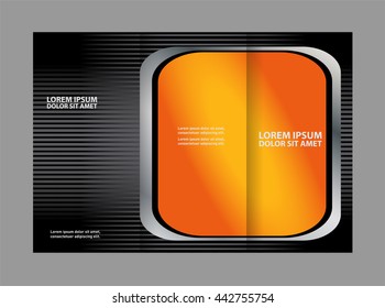 brochure design template colored stripes transparent
