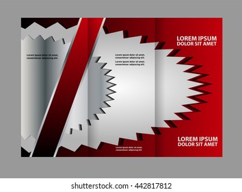 brochure design template colored stripes transparent
