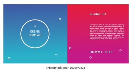 Brochure design template. Colorful background for design layout in eps10.